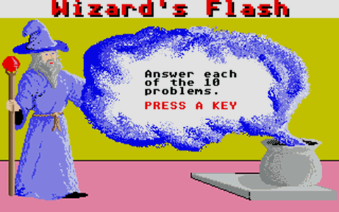 Math Wizard atari screenshot
