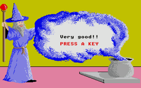 Math Wizard atari screenshot