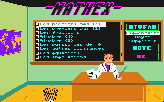 Mathex Collège 6e-5e-4e-3e atari screenshot