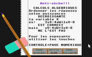 Mathex Junior atari screenshot