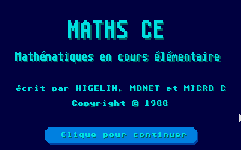 Maths - CE