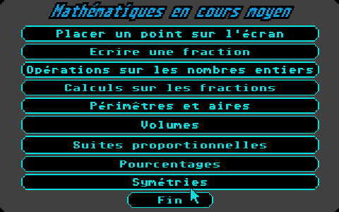 Maths - CM atari screenshot