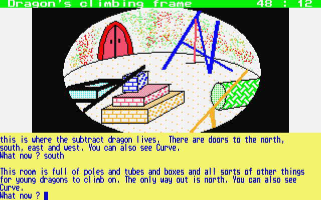Maths Dragons atari screenshot