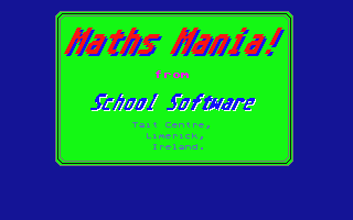 Maths Mania! atari screenshot