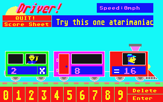 Maths Mania! atari screenshot