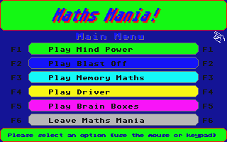 Maths Mania! atari screenshot