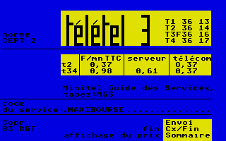 Maxi Bourse International atari screenshot