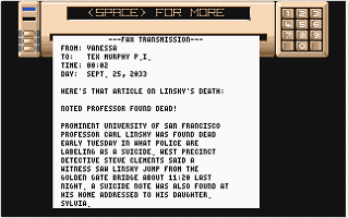 Mean Streets atari screenshot