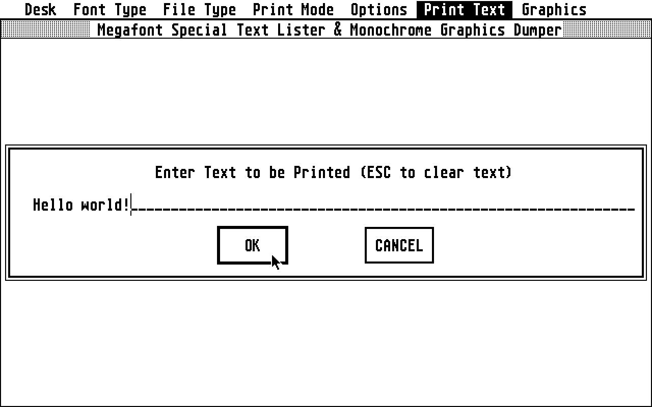Megafont ST atari screenshot