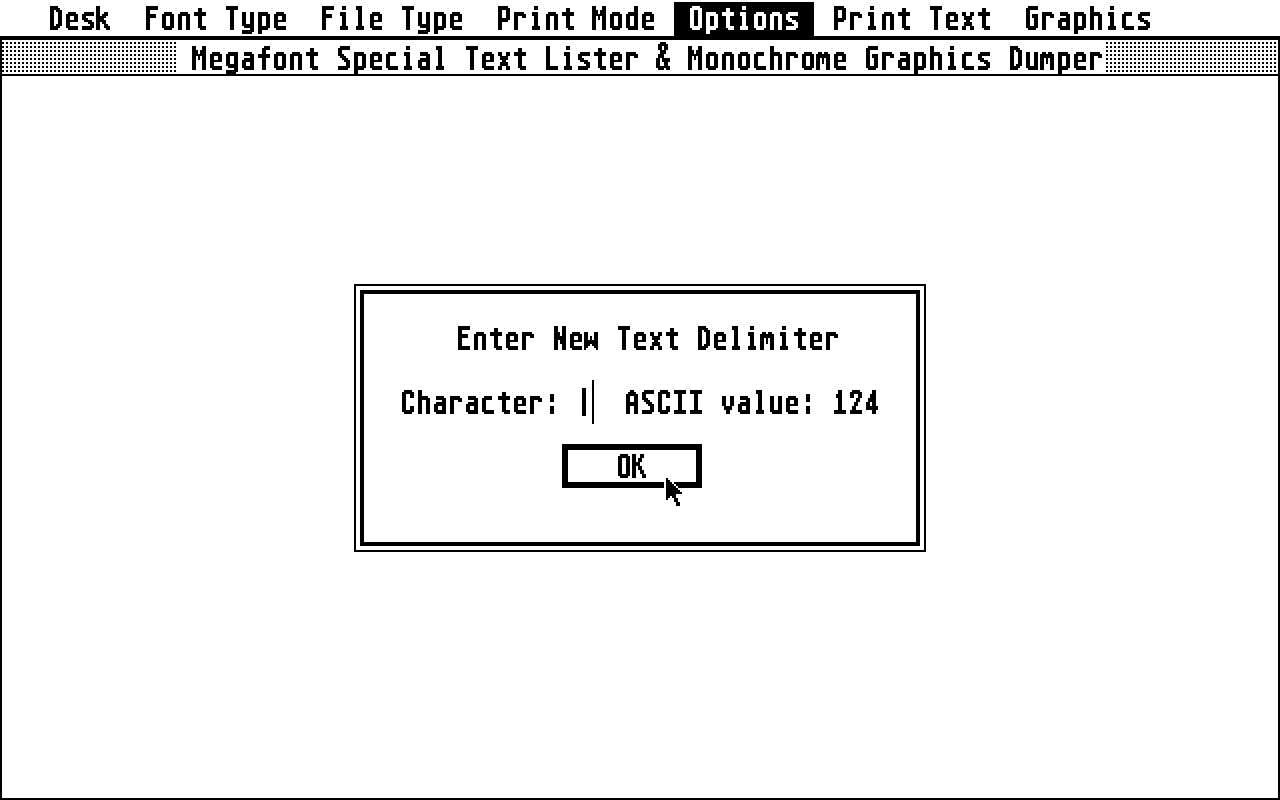 Megafont ST atari screenshot