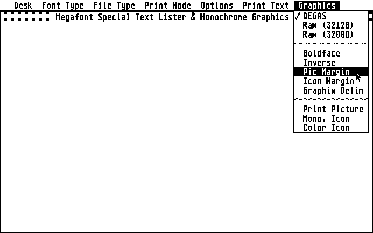 Megafont ST atari screenshot