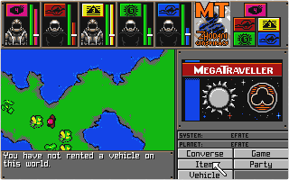 MegaTraveller - The Zhodani Conspiracy atari screenshot