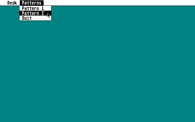 Menu Test atari screenshot