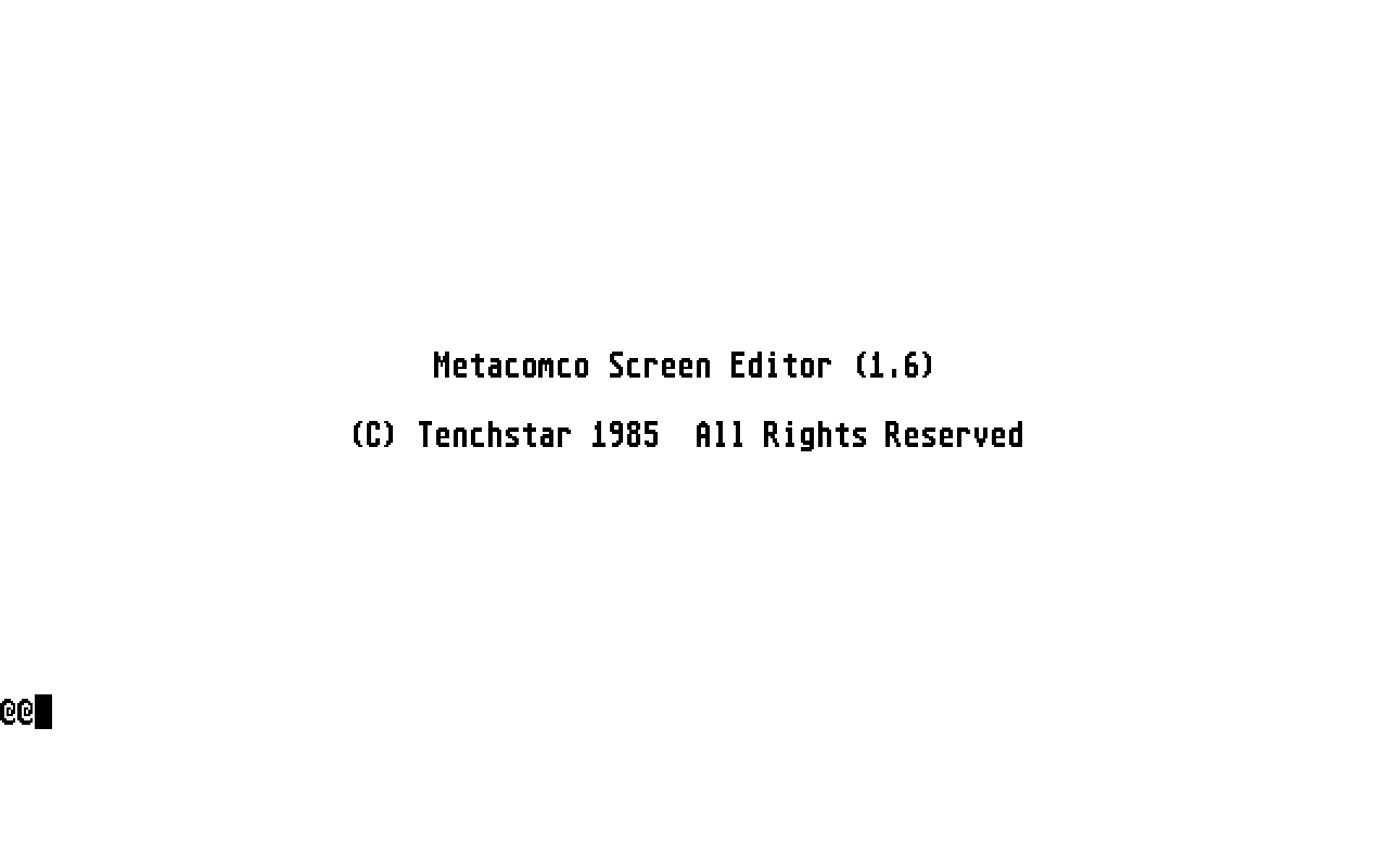 MetaComCo Macro Assembler atari screenshot