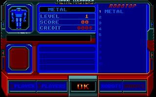 Metal Masters atari screenshot