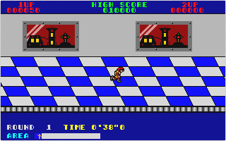 Metro-Cross atari screenshot