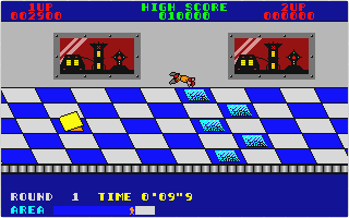 Metro-Cross atari screenshot