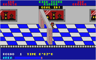 Metro-Cross atari screenshot