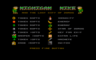 Michigan Mike & the Lost City of Zorog atari screenshot