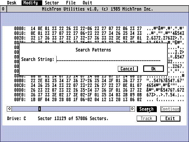MichTron Utilities atari screenshot