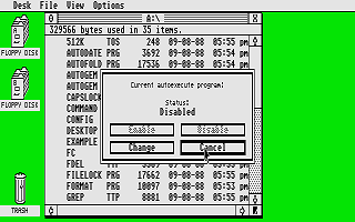 Michtron Utilities Plus atari screenshot