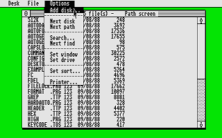 Michtron Utilities Plus atari screenshot