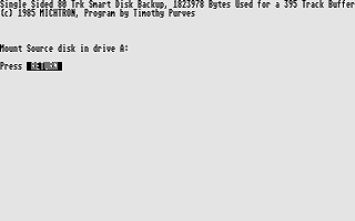 Michtron Utilities Plus atari screenshot