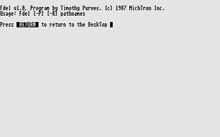 Michtron Utilities Plus atari screenshot