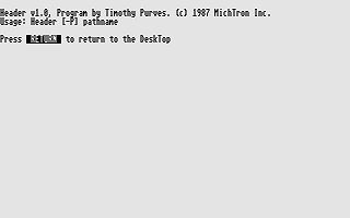 Michtron Utilities Plus atari screenshot
