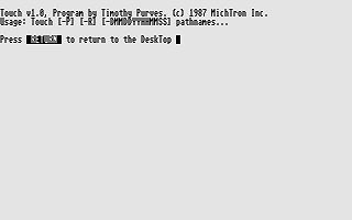 Michtron Utilities Plus atari screenshot