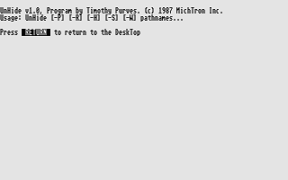 Michtron Utilities Plus atari screenshot