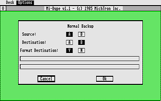 Michtron Utilities Plus atari screenshot