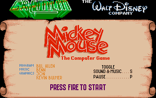 Mickey Mouse - The Computer Game atari screenshot