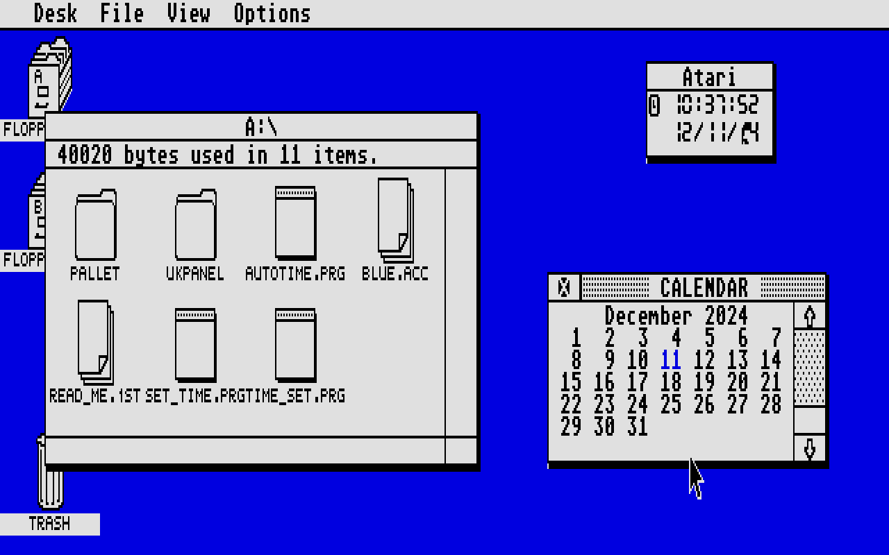 Micro-Time Clock Card atari screenshot