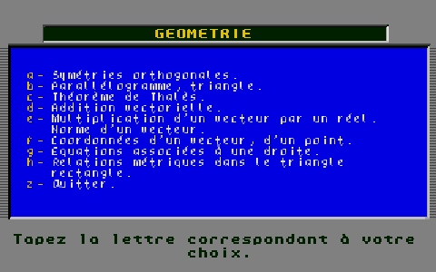 Micro Brevet Géométrie atari screenshot
