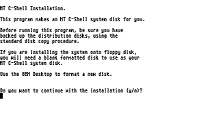 MT C-Shell atari screenshot