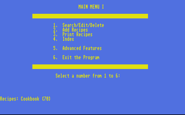 Micro Kitchen Companion atari screenshot