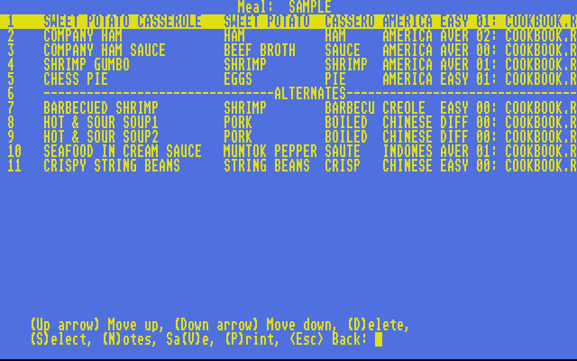 Micro Kitchen Companion atari screenshot
