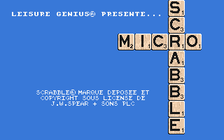 Micro Scrabble atari screenshot