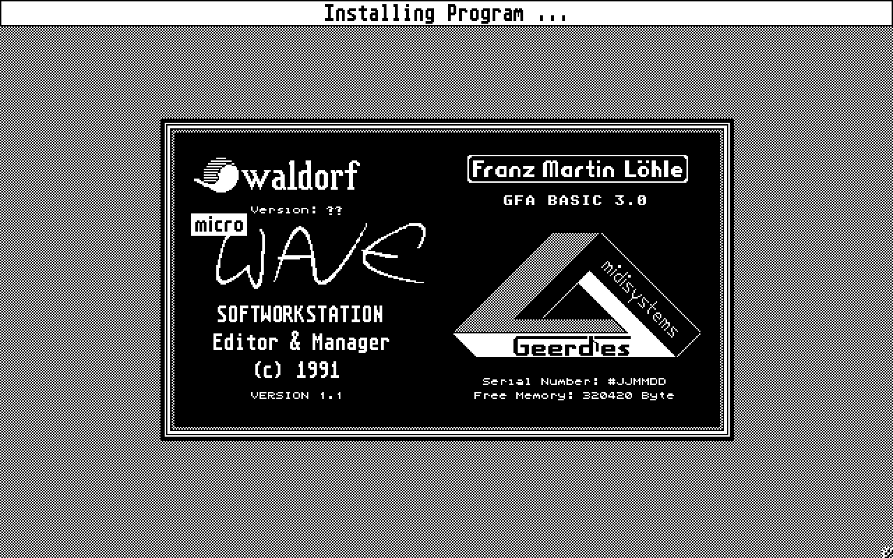 Micro Wave Softworkstation — screenshot 1