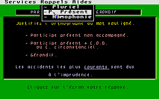 Micro Brevet Français atari screenshot