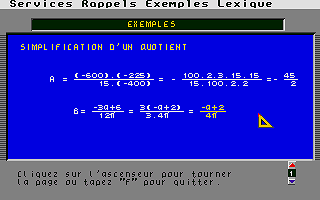 Micro Brevet Algèbre atari screenshot