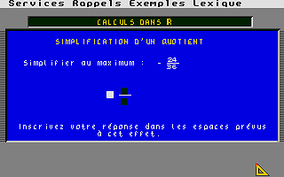 Micro Brevet Algèbre atari screenshot