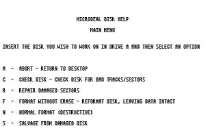 Microdeal Disk Help — screenshot 1