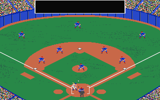 Microleague Baseball II atari screenshot