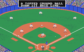 Micro League Baseball atari screenshot