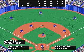 Micro League Baseball atari screenshot