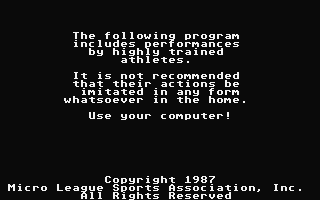 Micro League Wrestling atari screenshot