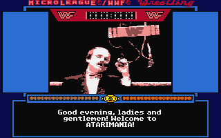 Micro League Wrestling atari screenshot