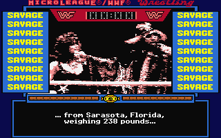 Micro League Wrestling atari screenshot